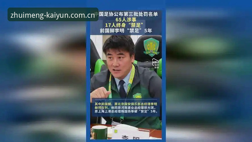 揭秘足协第三批禁足名单背后：17人终身禁赛，48人遭重罚的真相